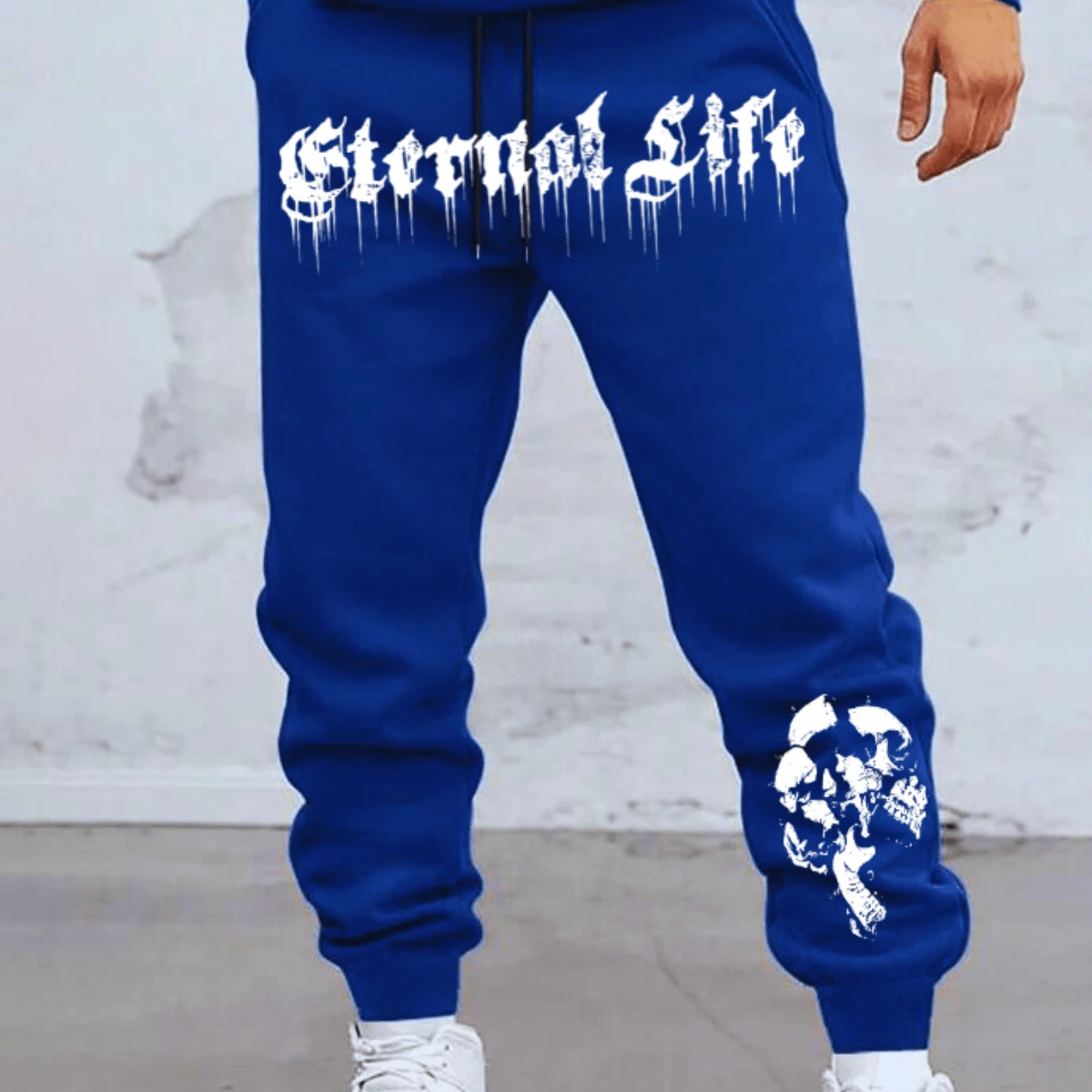 Men's Sweatpants StreetWear GYM Eternal Life Bodybuilding - Màu xanh lam - Xem 1