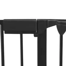 VA-Cerulean 5-Part Folding Fireplace Guard 300x75cm - Metal Stove Guard With Door, Protective Grille Playpen - Black - View 8