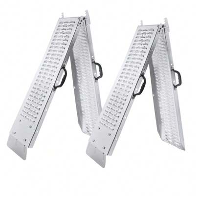  Froadp 2 X Folding Access Ramps Max. 400 Kg Loading Ramps For Motorcycles, Lawnmowers, Scooters, Construction Machinery, Etc.