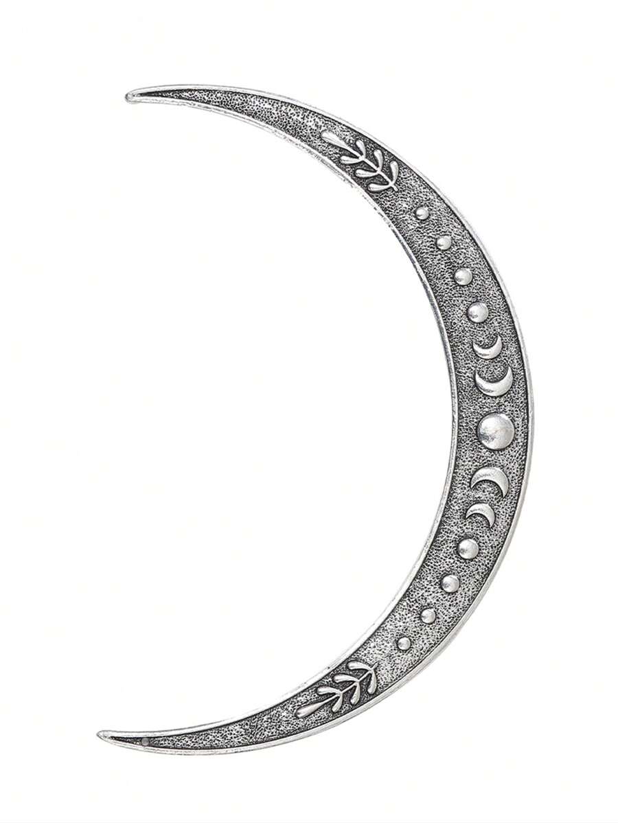 Pasador de pelo con textura minimalista en forma de luna, estilo bohemio, accesorios para el cabello, pasador para moño, moldeador de moño, pieza para el cabello, horquillas para peinados