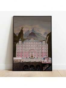1PC Anderson Classic Movie Cover Poster The Grand Budapest Film Canvas Painting Print Minimalist Wall Decor Home Decor Quà tặng ngày lễ Không khung - Nhiều màu - Xem 4