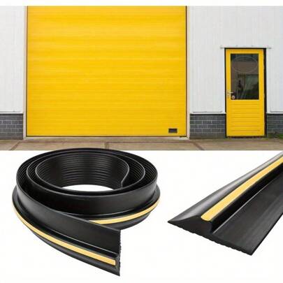 Garage Door Seal 10FT Floor Rubber Threshold Heavy Duty Rubber Draught Excluder Weatherproof Weather Stripping Draught Excluder Bottom Rubber Seal For Keeping Garages Clean Dry