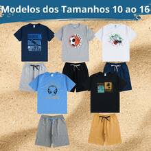 8 Piece Summer Boy's Kit - 4 T-Shirts + 4 Shorts Sizes 1 To 16 - Multicolor - View 4