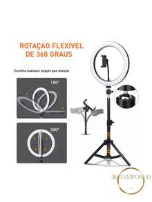 10-Inch Ring Light, 2.1m Tripod, Phone Holder And Multifunctional Control - Enhance Your Creativity! - 3個單位 - 查看 3