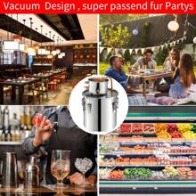 1 set d'alambic en acier inoxydable de 30 litres avec spirale en cuivre et thermomètre intégré. Équipement de brassage maison DIY pour faire du brandy, du rhum, de la tequila, de la vodka pour les fêtes