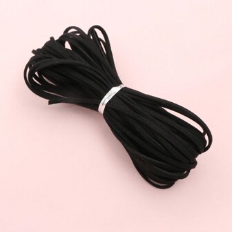 5 米 2.5 毫米扁平仿麂皮编织绳 天鹅绒皮革线绳 适用于 DIY 项链首饰制作用品