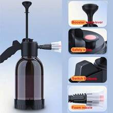 2L Pump Foam Sprayer, Foaming Pump Sprayer, 0.5 Gallon Car Wash Sprayer, Hand Pressurized Soap Sprayer With Two Nozzle Options For Home Cleaning, Spraying Weeds, Car Detailing, Garden Watering - Multicolor - View 8