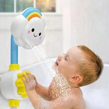 1pc Children Bathing Water Sprinkler Toy Sunflower & Rainbow & Cloud Shaped For Summer
