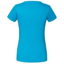 Fruit Of The Loom Womens/Ladies Fit Ringspun Premium Tshirt (Azure Blue) - Azure Blue - View 2