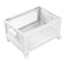 HOHOBLA LOYALHEARTDY-BTG Load Bearing Transparent Plastic Storage Box With Lid Wheels And Stackable Box[Best Gift For Family&Friends]