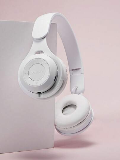 سماعات رأس لاسلكية فوق الأذن، لاسلكية وسلكية، بأوضاع متعددة لبطاقة الذاكرة، مريحة بميكروفون ستيريو عالي الوضوح قابلة للطي خفيفة الوزن، صوت جهير مثالي للمنزل والمكتب والهاتف المحمول والكمبيوتر