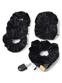 1 chiếc dây buộc tóc nhung, dây buộc tóc có khóa kéo kèm túi, túi đựng đồ, dây buộc tóc giấu tiền đa chức năng, túi đựng tiền riêng tư, đồ dùng du lịch thiết yếu, đồ dùng cho nữ cỡ lớn, dây buộc tóc vô hình màu đen, dây buộc tóc đuôi ngựa cho nữ (khóa kéo ngẫu nhiên), dụng cụ làm tóc, phụ kiện làm đẹp, tóc xoăn cho nữ, mùa thu, du lịch, dụng cụ làm tóc, dây chun buộc tóc, phụ kiện tóc - Nhiều màu - Xem 4