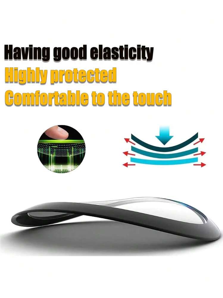 3 piezas Protector de pantalla de hidrogel de cobertura completa, compatible con accesorios para Apple Watch Fit 3, protector de pantalla curvo 9D, sin vidrio - Negro - Añade 6