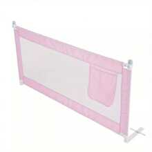 180CM Bed Guards Folding Bed Rail Protection - Pink - View 2