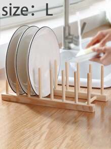 1 件竹木盘子架碗碟架厨房储物柜收纳架，用于收纳碗碟/盘子/碗/杯子/锅盖/切菜板、厨房碗碟收纳架、厨房储物、厨房收纳架、厨房收纳架、储物物品、厨房、储物、收纳架、收纳架、收纳、收纳架、抽屉收纳架、旅行、厨房用品、厨房用具、厨房工具、厨房用品。