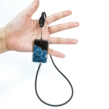 Original Quantum Card 20,000 Negative Ions Vs Water - Dusty Blue - View 2