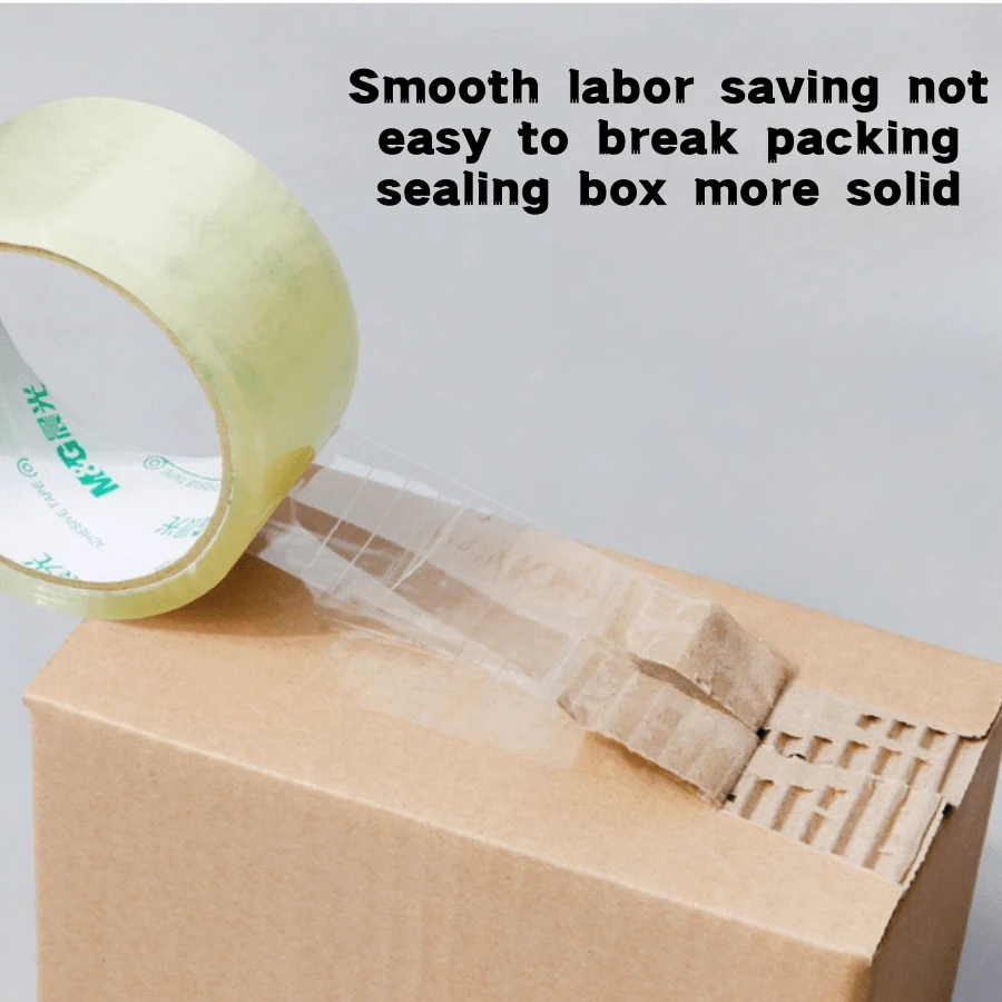 1 rollo de cinta adhesiva transparente para regalo de Halloween, Navidad, adecuada para embalaje de paquetes, cinta para sellar cajas, gran rollo de cinta para oficina, envíos, embalaje de comercio electrónico - Multicolor - Ver 1