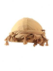 复古男士流苏头带，柔软弹力缎面衬里，适合户外活动和万圣节装扮 - A - 查看 19