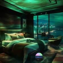 1 件 USB 供电多功能星空投影书灯带遥控器，房间氛围灯 - 多彩色 - 查看 4