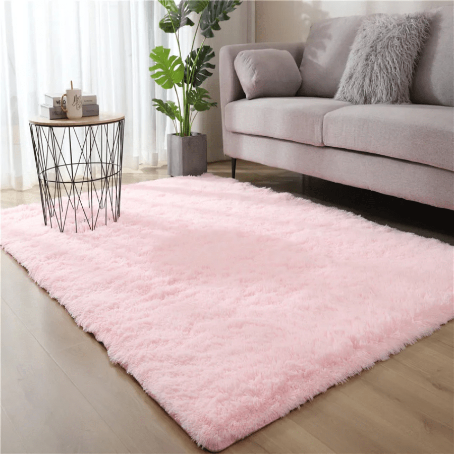 Large Shaggy Rug Bedroom&Living Room Anti-Slip Super Soft Fluffy Carpet Non-Shed