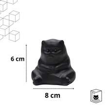 Black Cat Statue Resin Ceramic Decoration Piece Sculpture Ornament - 黑色 - 查看 7
