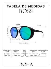 Boss Doha Men's Steampunk Sunglasses - Multicolor - View 5