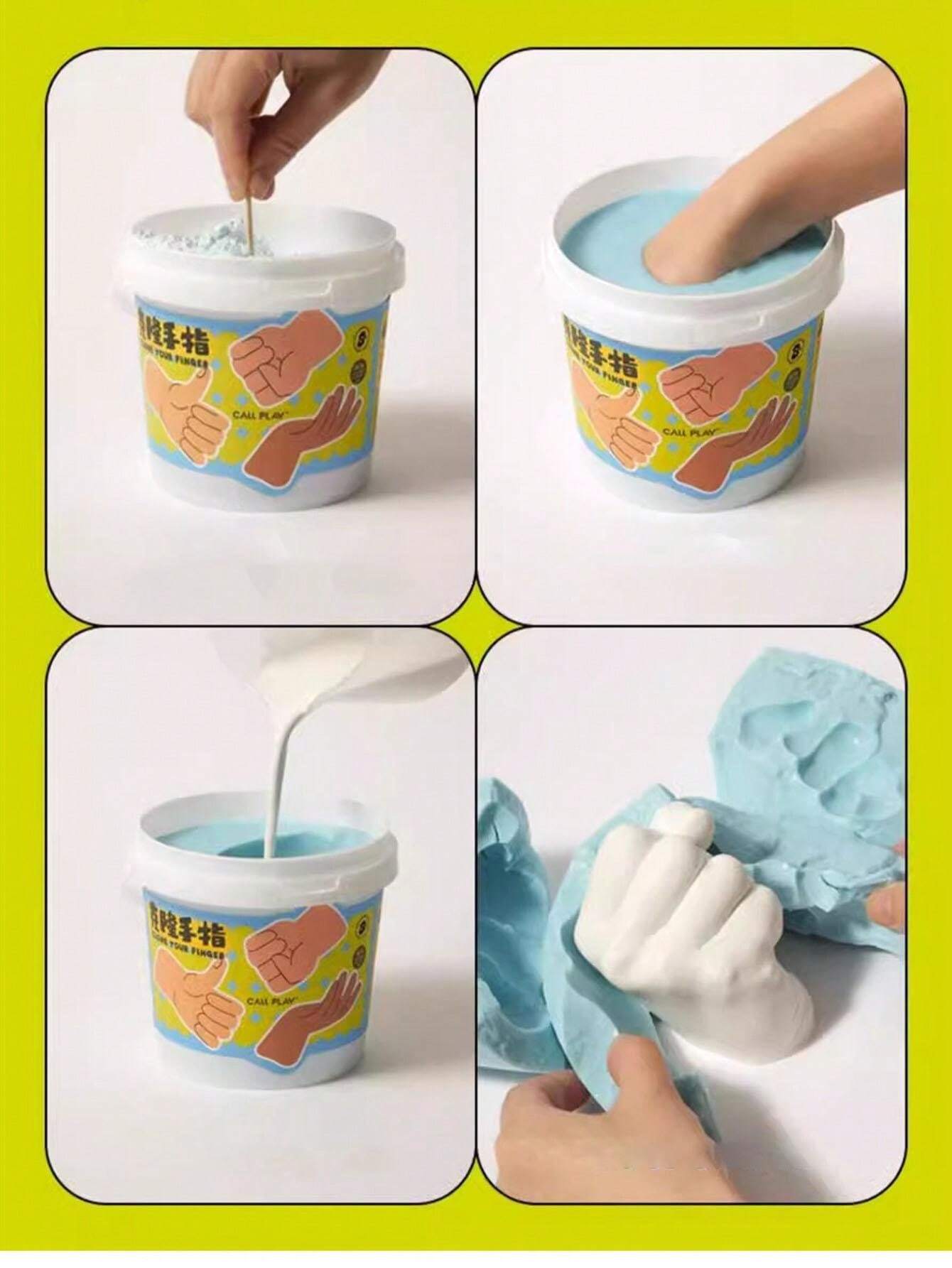 1pc MultiColor Viral 3D Clone Finger Mold Model Gypsum Hand DIY