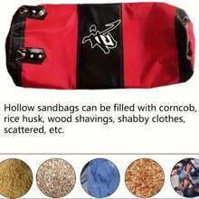 Sandsäcke 2 - 1 Meter 1,2 Meter Boxsandsack Ausrüstung Hoch aufgehängter Boxsandsack mit Haken und Edelstahlkette Boxhandschuhe Handschützer Handgelenkschützer Knöchelschützer Ausrüstung für Kampfkunst, Kampftraining Boxsäcke Kampfkunst Fitnessstudio Sparring Hängende Fitnessstudio Trainingsausrüstung Boxsäcke Muay Thai Erwachsenen Sandsäcke