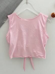 Women's Fashion Tank Top With Chest Pad And Ornaments - Màu Hồng baby - Xem 3