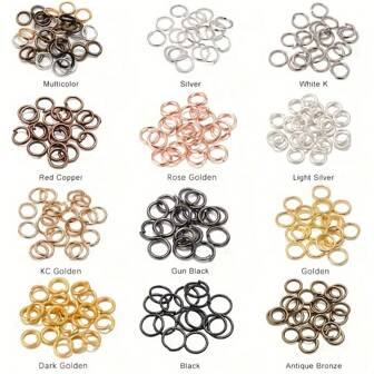 100 szt./200 szt. Otwarte kółka montażowe, dzielone kółka, łączniki do biżuterii DIY, znajdowanie akcesoriów do tworzenia, hurtowe dostawy 4 5 6 7 8 9 10 12 mm