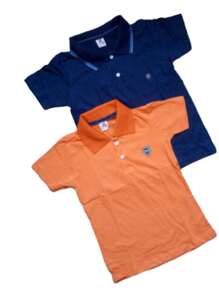 Kit 2 Polo Shirt Collar Kids Boys - Multicolor - View 5