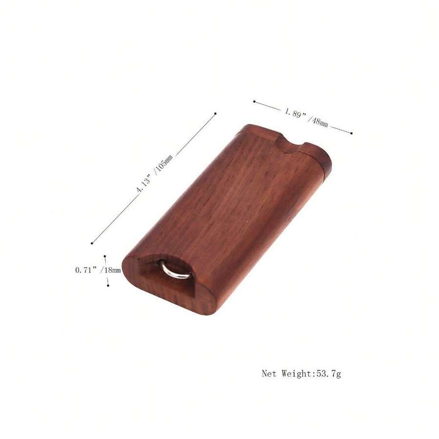 1 Pc Black Walnut Cigarette Case Aluminum Cleaning Hooks Tobacco