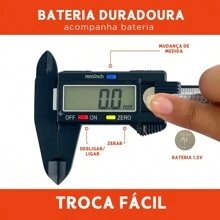 Carbon Digital Caliper With Battery 150MM - NYBC - 黑色 - 查看 4