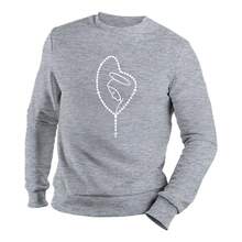 Round Neck Sweatshirt Our Lady Of Aparecida Catholic - 灰色 - 查看 3
