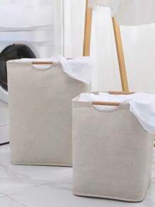 1 pieza, Cesta plegable de lavandería a prueba de humedad e impermeable de gran capacidad para almacenar ropa, juguetes y decoración del hogar, dormitorio