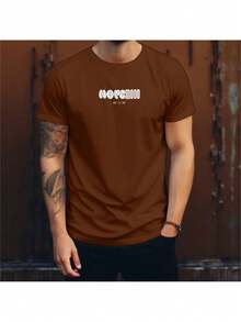 NOPEMOOD Streetwear Men's And Women's T-Shirt Promotion Street Style Printed Nope Mood Streetwear SILPJ1 - Rỉ Nâu - Xem 2
