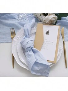 Nueva servilleta azul, servilleta para decoración de boda, servilleta para decoración del hogar