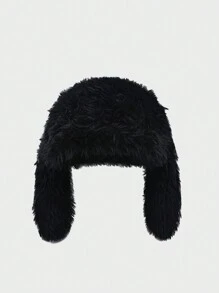 1 件可爱兔耳朵装饰毛绒温暖趣味头饰冬季秋季 - 彩色 - 查看 8