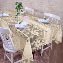 RECTANGULAR TABLECLOTH 2.00 X 1.40 CM 06 STRAW COLOR LACE CHAIRS - 香檳色 - 查看 2