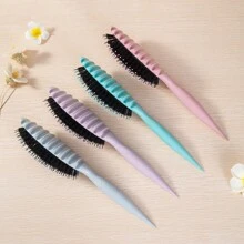 女士卷发梳 - 头皮按摩软毛发刷，用于顺滑和造型 - 带气垫梳和防滑手柄 - 便携式多用途美发、返校、旅行度假必备品、女士发饰 - 彩色 - 查看 7