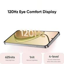Realme 12X 5G 解锁手机 8GB+256GB 全球版，5G LTE，Andriod 14 智能手机，50MP AI 摄像头，120Hz 显示屏手机，速度快 Dimensity 6100+ 5G 芯片组 - 查看 6