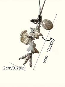 1 件水母主题可爱串珠吊坠钥匙扣吊坠可爱小众吊坠适合用作耳机套行李箱和包和钥匙扣吊坠钥匙扣配件女士钥匙链小礼物送给她的礼物 - 查看 5