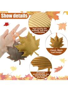 3 件 - 秋季树装饰、感恩节装饰、3D 毛毡枫叶挂饰、南瓜挂饰秋季装饰，适合圣诞节家居秋季派对（随机）、万圣节装饰、秋季装饰、万圣节装饰