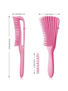 1 chiếc lược tạo kiểu tóc xoăn bồng bềnh, lược bạch tuộc massage đa chức năng, lược gỡ rối ướt/khô, làm mượt tóc dài và định hình lọn tóc - Dành cho cả nam và nữ - nhiều màu - Xem 5