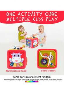 1 Stück Baby Sensorische Formensortierblöcke Spielzeug - Aktivitätswürfel - Montessori Bildung Feinmotorisches Spielzeug für Säuglinge und Kleinkinder 6 12 18 Monate 1 2 3 Jahre alten Jungen und Mädchen, Geschenke für Schule, Studenten, Schreibwaren, Schulbedarf