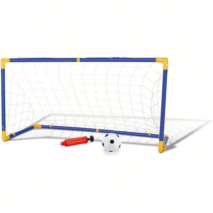 Large Goal Kit Soccer Goal Net 1 Ball And Pump Toy For Children Mode