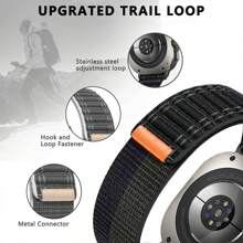 Correa de nailon compatible con Samsung Galaxy Watch Ultra de 47 mm, brazalete de bucle deportivo sin espacios compatible con SAMSUNG ULTRA Galaxy Ultra, ajuste rápido para Galaxy Watch 8/8 Classic - Para reloj 7 Ultra 47mm - Ver 6