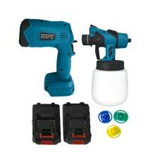Professional Spray Sprayer With 3 Nozzles And Extra Battery 1000ml 21v Bivolt - Xanh đậm - Xem 4