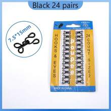 100Pcs Sewing Hooks And Eyes Set Sew-On Snap Buttons DIY Clothing Button Sewing Closures Snaps Kit For Clothes Bags Sewing Craft