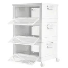 HOHOBLA LOYALHEARTDY-BTG Load Bearing Transparent Plastic Storage Box With Lid Wheels And Stackable Box[Best Gift For Family&Friends]